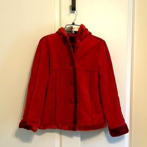 Rampage, burnt red jacket with fluffy inside. Size M